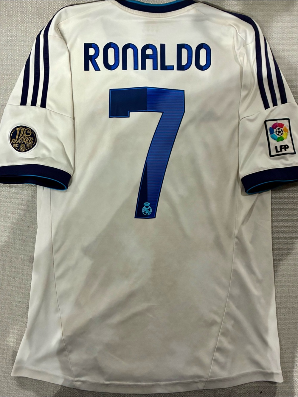 Adidas Real Madrid 2011-12 Cristiano Ronaldo #7 Home Jersey — Adult Medium